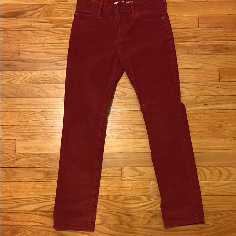 Girl’s Red Corduroy Pants